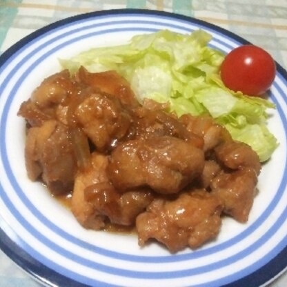 照り焼きソースを煮詰め過ぎたのか、少しからくなりましたが、ご飯が進む味で美味しかったです。